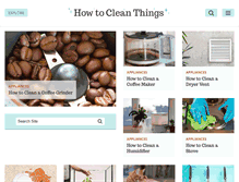 Tablet Screenshot of howtocleanthings.com